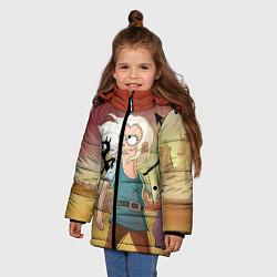Куртка зимняя для девочки Разочарование, цвет: 3D-черный — фото 2
