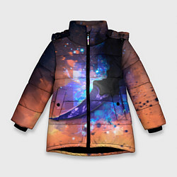 Куртка зимняя для девочки CS GO Karambit, цвет: 3D-черный