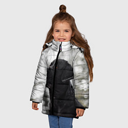 Куртка зимняя для девочки Лабрадор Марк, цвет: 3D-черный — фото 2