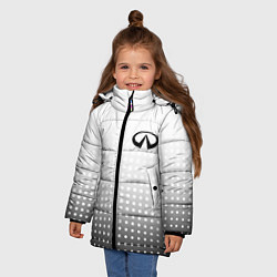 Куртка зимняя для девочки Infiniti, цвет: 3D-черный — фото 2