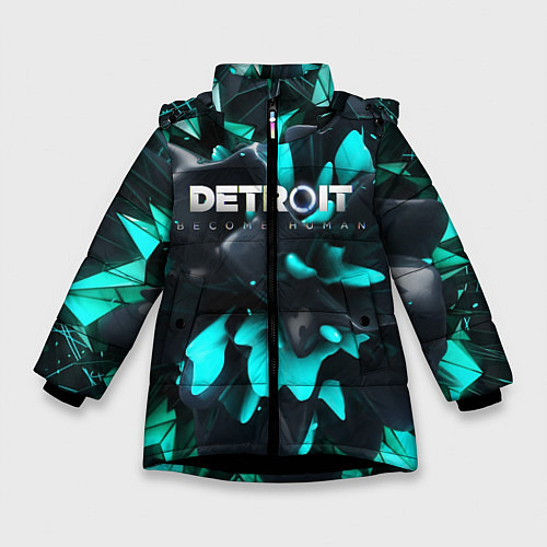 Зимняя куртка для девочки Detroit Become Human S / 3D-Черный – фото 1