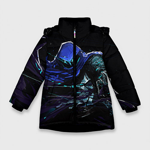 Зимняя куртка для девочки Omen / 3D-Черный – фото 1