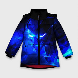 Куртка зимняя для девочки Валорант, цвет: 3D-красный