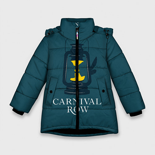 Зимняя куртка для девочки Карнивал Роу - Carnival Row / 3D-Черный – фото 1
