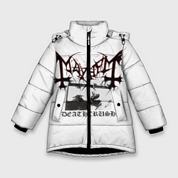 Куртка зимняя для девочки Mayhem, цвет: 3D-черный