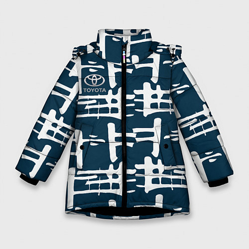 Зимняя куртка для девочки Toyota / 3D-Черный – фото 1