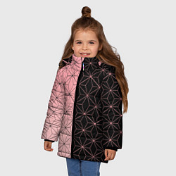 Куртка зимняя для девочки КОСТЮМ НЕЗУКО NEZUKO, цвет: 3D-черный — фото 2