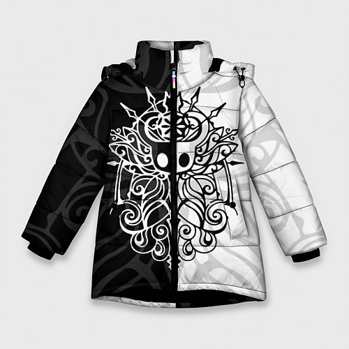 Зимняя куртка для девочки HOLLOW KNIGHT ХОЛЛОУ НАЙТ / 3D-Черный – фото 1