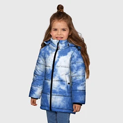 Куртка зимняя для девочки ОБЛАКА, цвет: 3D-черный — фото 2