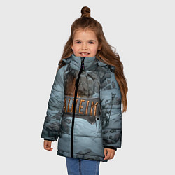 Куртка зимняя для девочки Valheim цвета 3D-черный — фото 2