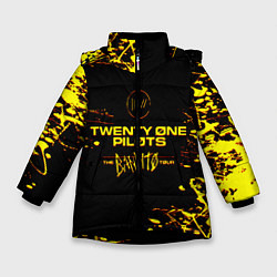 Куртка зимняя для девочки TWENTY ONE PILOTS TOP, цвет: 3D-черный