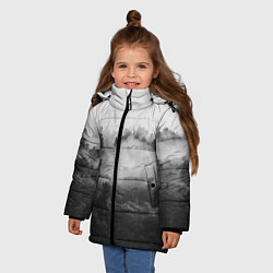 Куртка зимняя для девочки Лес, цвет: 3D-красный — фото 2