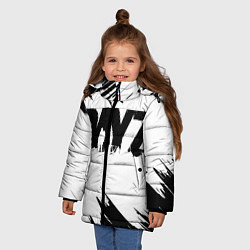 Куртка зимняя для девочки Dayz, цвет: 3D-черный — фото 2