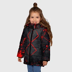 Куртка зимняя для девочки BERSERK БЕРСЕРК КЛЕЙМО, цвет: 3D-черный — фото 2