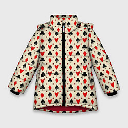 Куртка зимняя для девочки Масти, цвет: 3D-красный