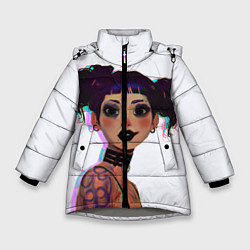 Куртка зимняя для девочки The Witness, цвет: 3D-светло-серый