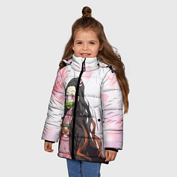 Куртка зимняя для девочки НЕЗУКА NEZUKO, цвет: 3D-светло-серый — фото 2