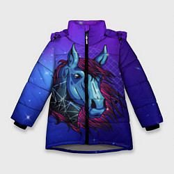 Зимняя куртка для девочки Retrowave Neon Horse