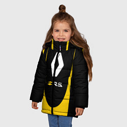 Куртка зимняя для девочки RENAULT SPORT, цвет: 3D-черный — фото 2