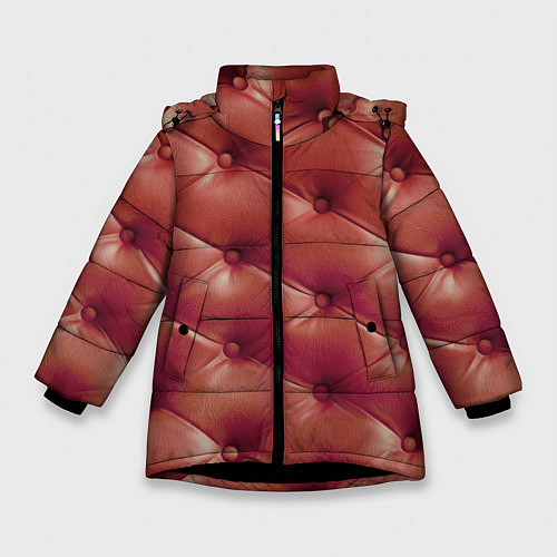 Зимняя куртка для девочки Диванчик / 3D-Черный – фото 1