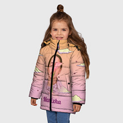 Куртка зимняя для девочки Манижа Manizha, цвет: 3D-черный — фото 2