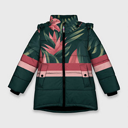 Куртка зимняя для девочки Лилии, цвет: 3D-черный