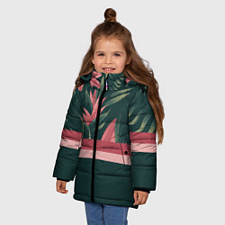 Куртка зимняя для девочки Лилии, цвет: 3D-черный — фото 2