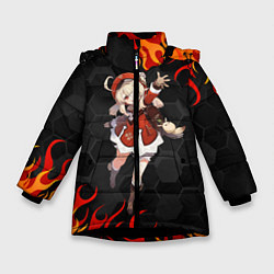 Куртка зимняя для девочки Genshin Impact - Klee, цвет: 3D-черный