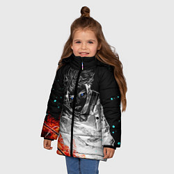 Куртка зимняя для девочки Магическая битва Jujutsu kai, цвет: 3D-светло-серый — фото 2