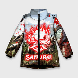 Зимняя куртка для девочки SAMURAI CYBERPUNK