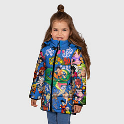 Куртка зимняя для девочки Dragon ball Super, цвет: 3D-красный — фото 2