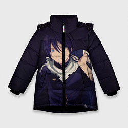 Куртка зимняя для девочки Ято Бездомный бог, цвет: 3D-черный