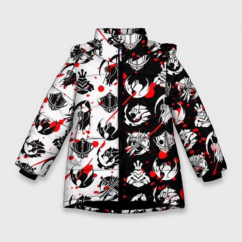 Зимняя куртка для девочки SOLO LEVELING ГИЛЬДИИ / 3D-Черный – фото 1