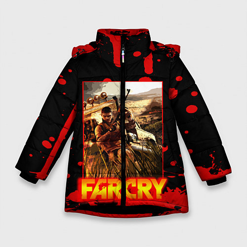 Зимняя куртка для девочки FARCRY ФАРКРАЙ GAME / 3D-Черный – фото 1