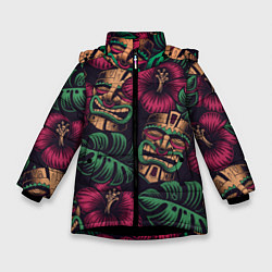 Зимняя куртка для девочки Тропический