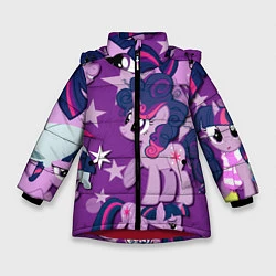 Куртка зимняя для девочки Twilight Sparkle, цвет: 3D-красный