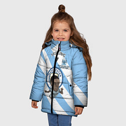Куртка зимняя для девочки Рахим Стерлинг МанСити, цвет: 3D-черный — фото 2
