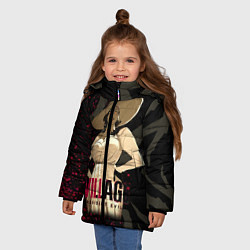 Куртка зимняя для девочки Resident Evil Village Blood, цвет: 3D-черный — фото 2
