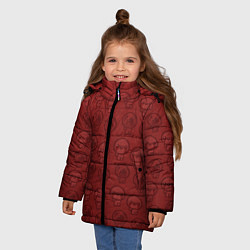 Куртка зимняя для девочки Isaacs pattern, цвет: 3D-светло-серый — фото 2