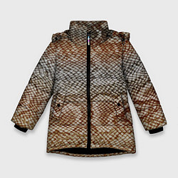 Зимняя куртка для девочки Snake skin