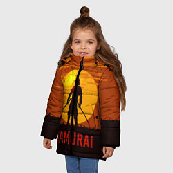 Куртка зимняя для девочки САМУРАЙ, цвет: 3D-черный — фото 2
