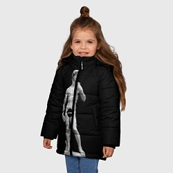 Куртка зимняя для девочки David Censored, цвет: 3D-черный — фото 2