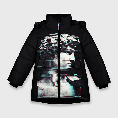 Зимняя куртка для девочки David Glitch / 3D-Черный – фото 1