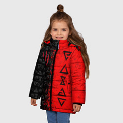 Куртка зимняя для девочки THE WITCHER 9, цвет: 3D-красный — фото 2