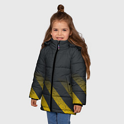 Куртка зимняя для девочки Black, цвет: 3D-черный — фото 2