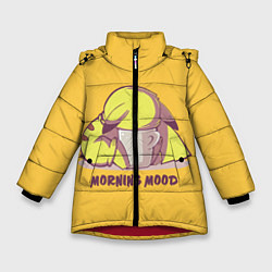 Куртка зимняя для девочки Pikachu morning mood, цвет: 3D-красный