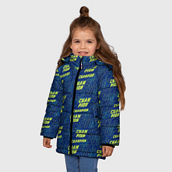 Куртка зимняя для девочки CHAMPION, цвет: 3D-черный — фото 2
