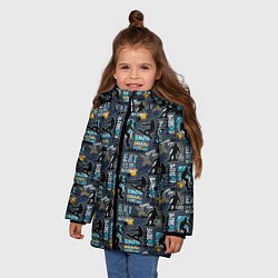 Куртка зимняя для девочки SNOWBOARD, цвет: 3D-светло-серый — фото 2