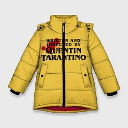 Куртка зимняя для девочки Quentin Tarantino, цвет: 3D-красный
