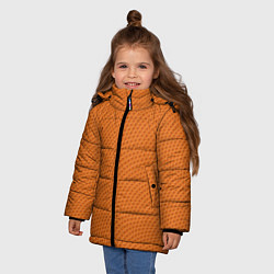 Куртка зимняя для девочки Баскетбольная кожа, цвет: 3D-светло-серый — фото 2